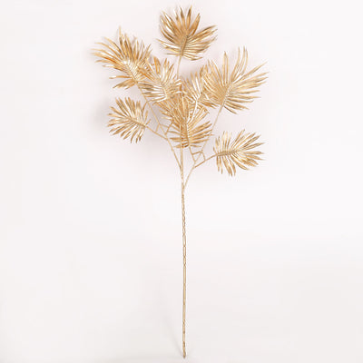 Elevate Your Decor with Metallic Gold Palm Leaf Branches Elevate Your Decor with Metallic Gold Palm Leaf Branches