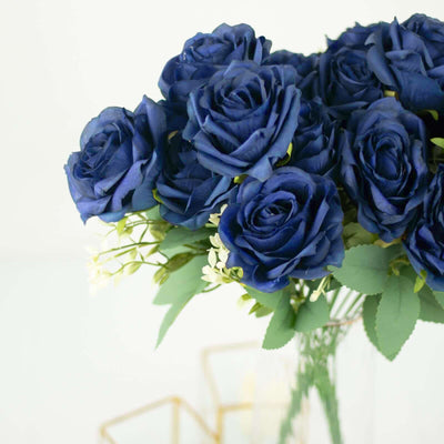 Versatility in Decor with Navy Blue Rose Bouquets Versatility in Decor with Navy Blue Rose Bouquets