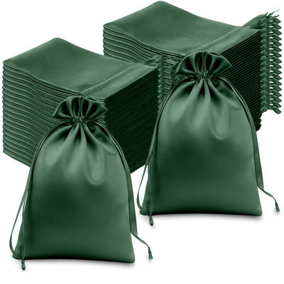 Creative Uses and Décor Ideas for Hunter Emerald Green Satin Favor Bags Creative Uses and Décor Ideas for Hunter Emerald Green Satin Favor Bags
