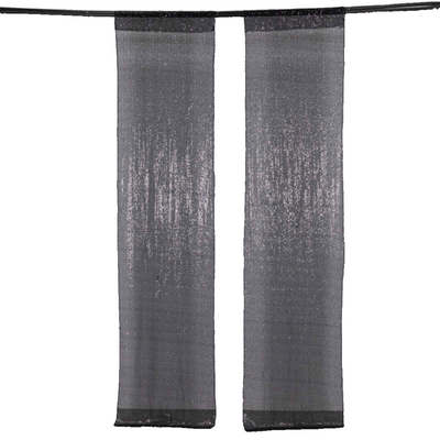 Glamorous Black Sequin Mesh Backdrop Glamorous Black Sequin Mesh Backdrop