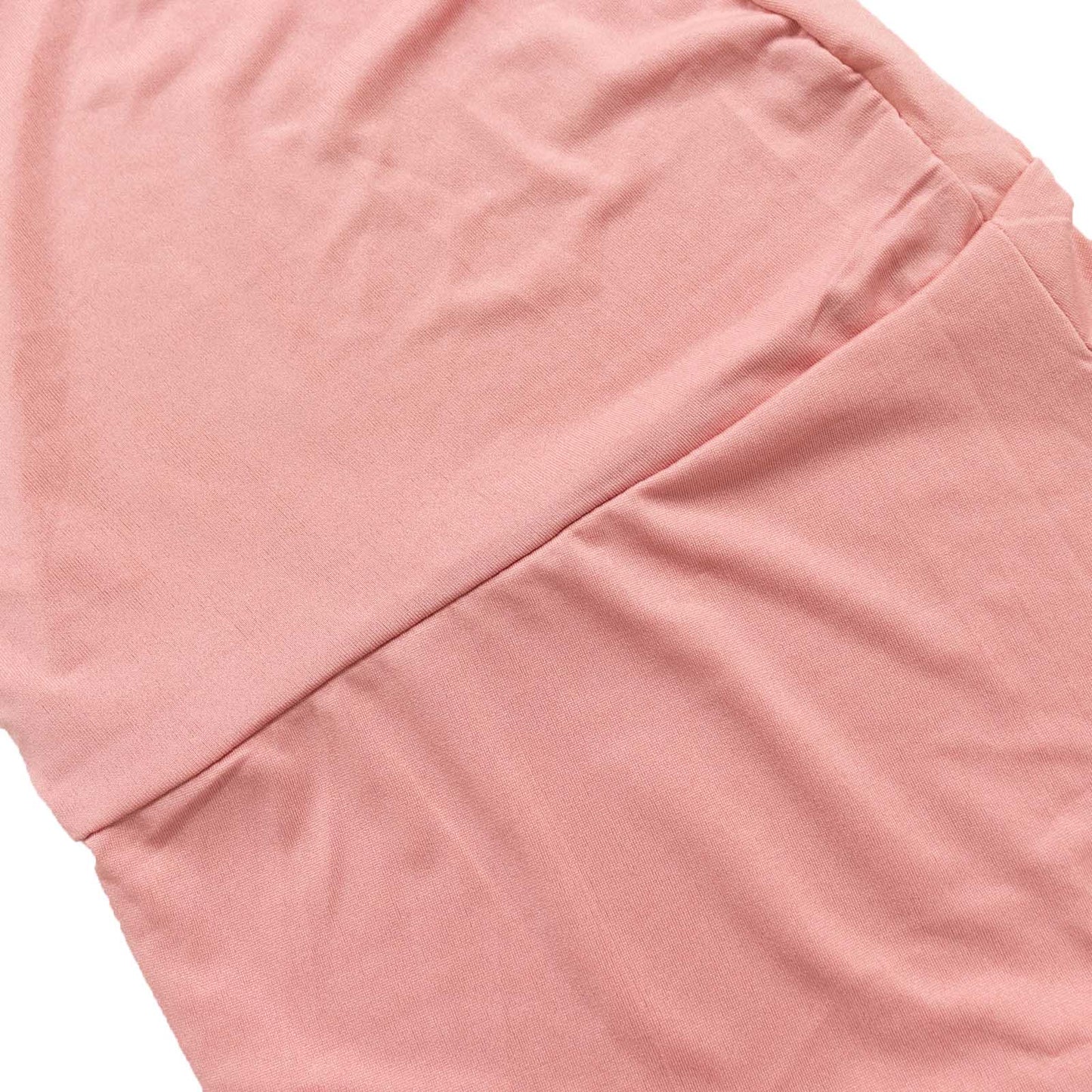 Dusty rose spandex half crescent moon backdrop stand covers.