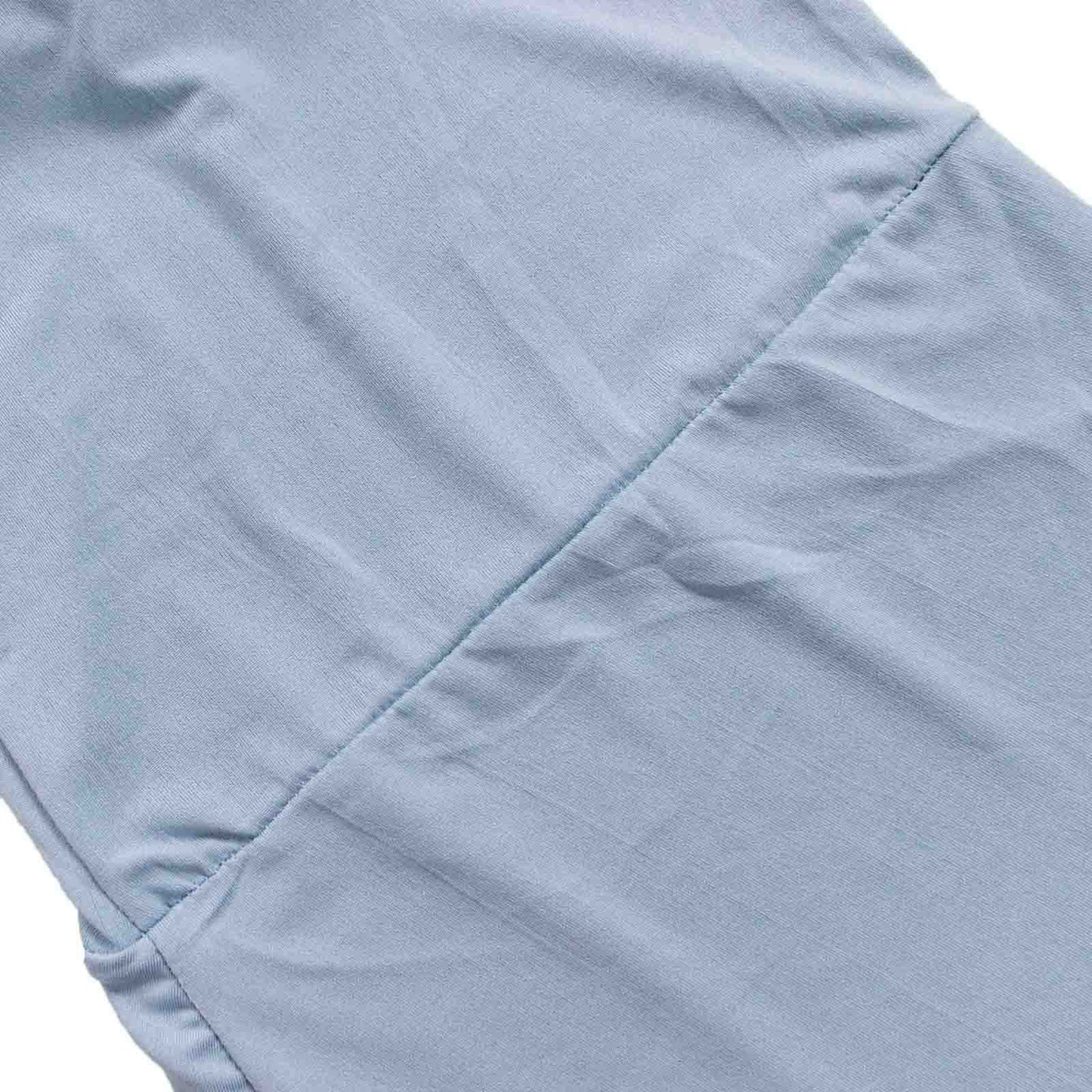 Dusty blue spandex crescent moon backdrop stand cover set.