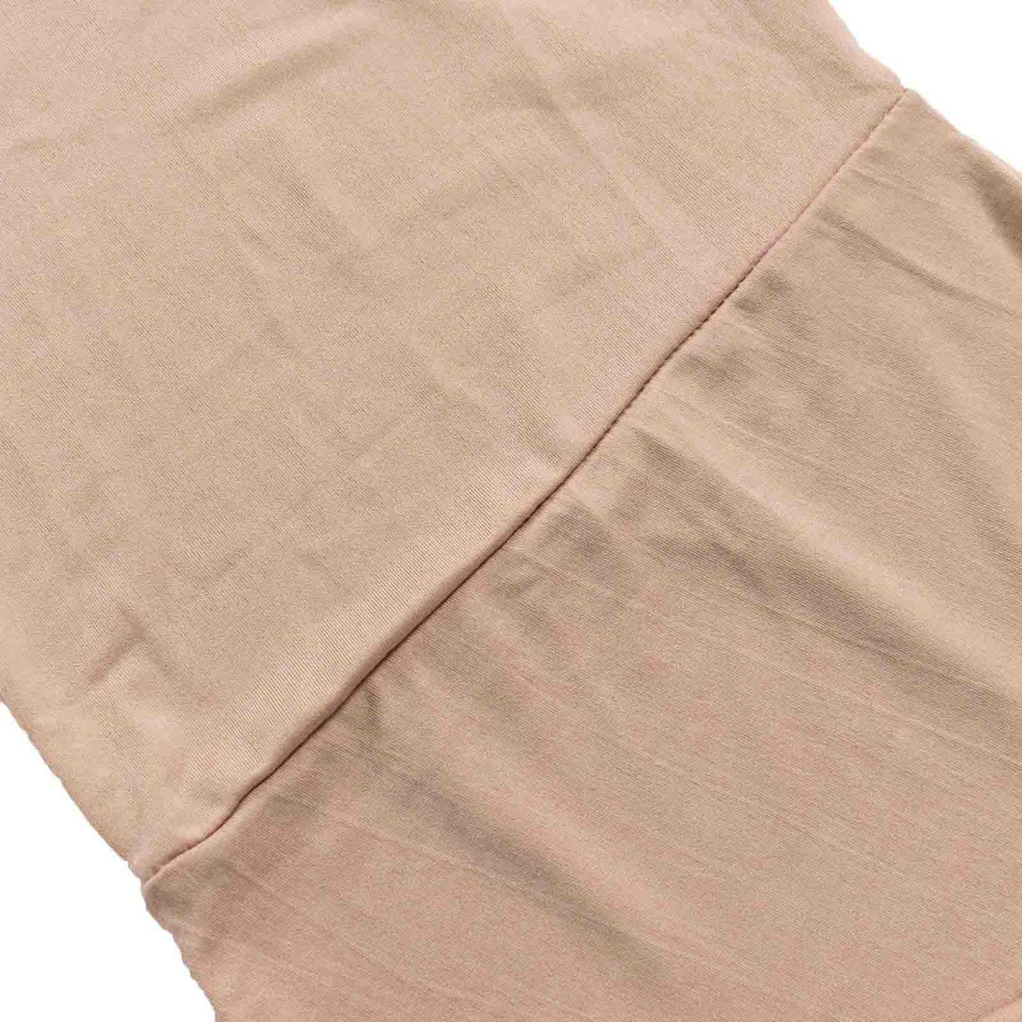 Nude spandex half crescent moon backdrop stand covers for wedding arch.