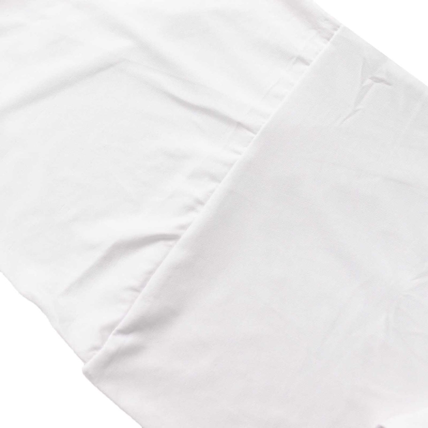 White spandex half crescent moon backdrop stand cover set for weddings.