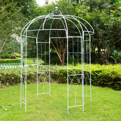 10ft White Metal Birdcage Wedding Arch 10ft White Metal Birdcage Wedding Arch