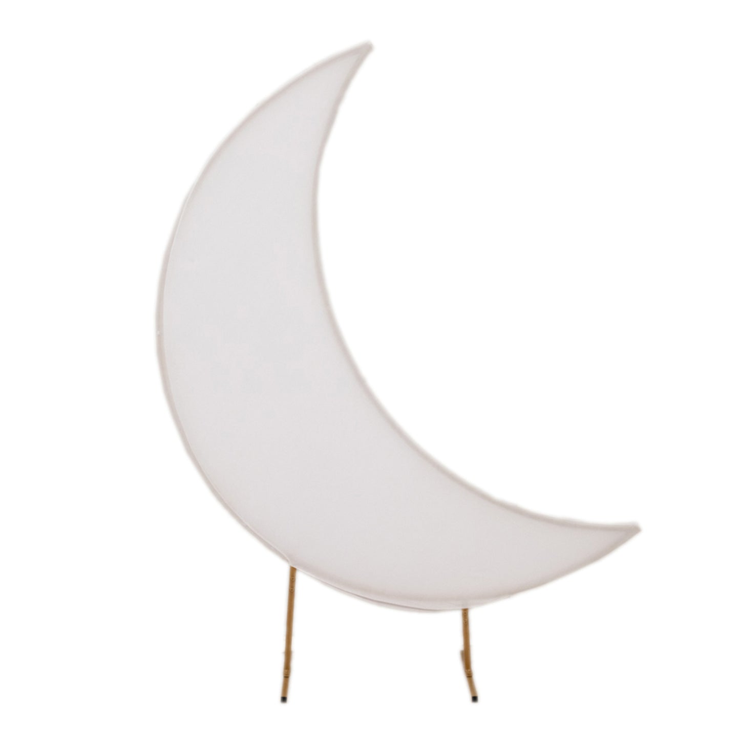 6.5ft white spandex crescent moon wedding arch cover backdrop.
