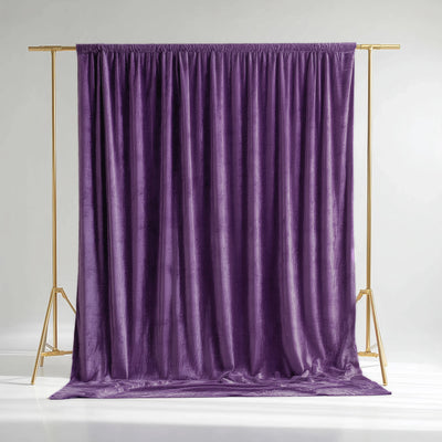Crushed Purple Velvet Backdrop Curtain 5ft x 10ft Crushed Purple Velvet Backdrop Curtain 5ft x 10ft