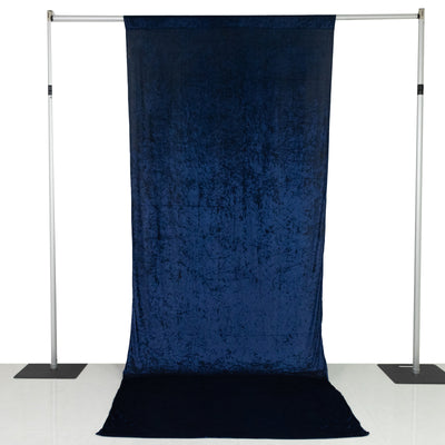 Crushed Velvet Backdrop Curtain 5ft x 12ft Navy Blue Crushed Velvet Backdrop Curtain 5ft x 12ft Navy Blue