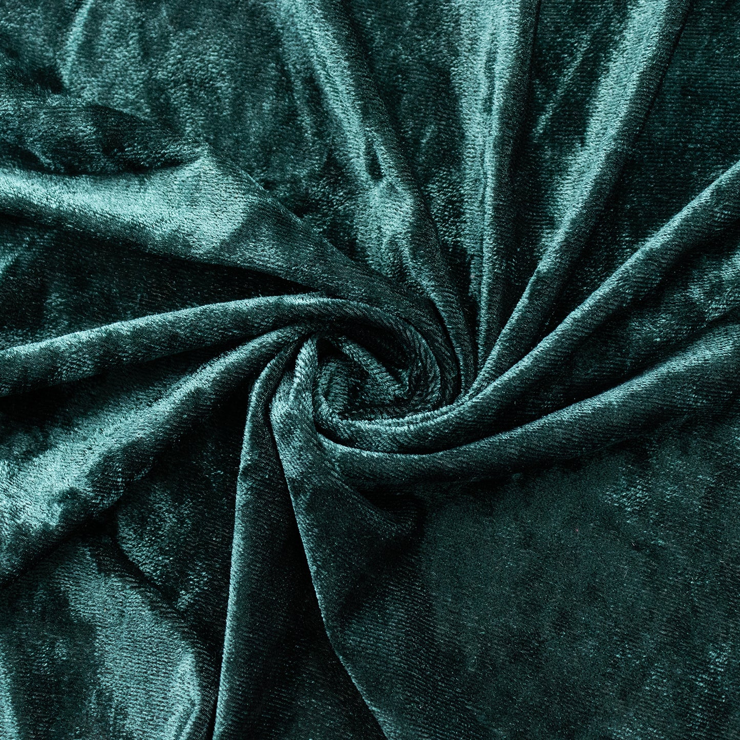 Hunter Emerald Green Crushed Velvet Backdrop Curtain – 8ft x 8ft Event Drape with Rod Pocket, Privacy Panel for Photo Booths & Events