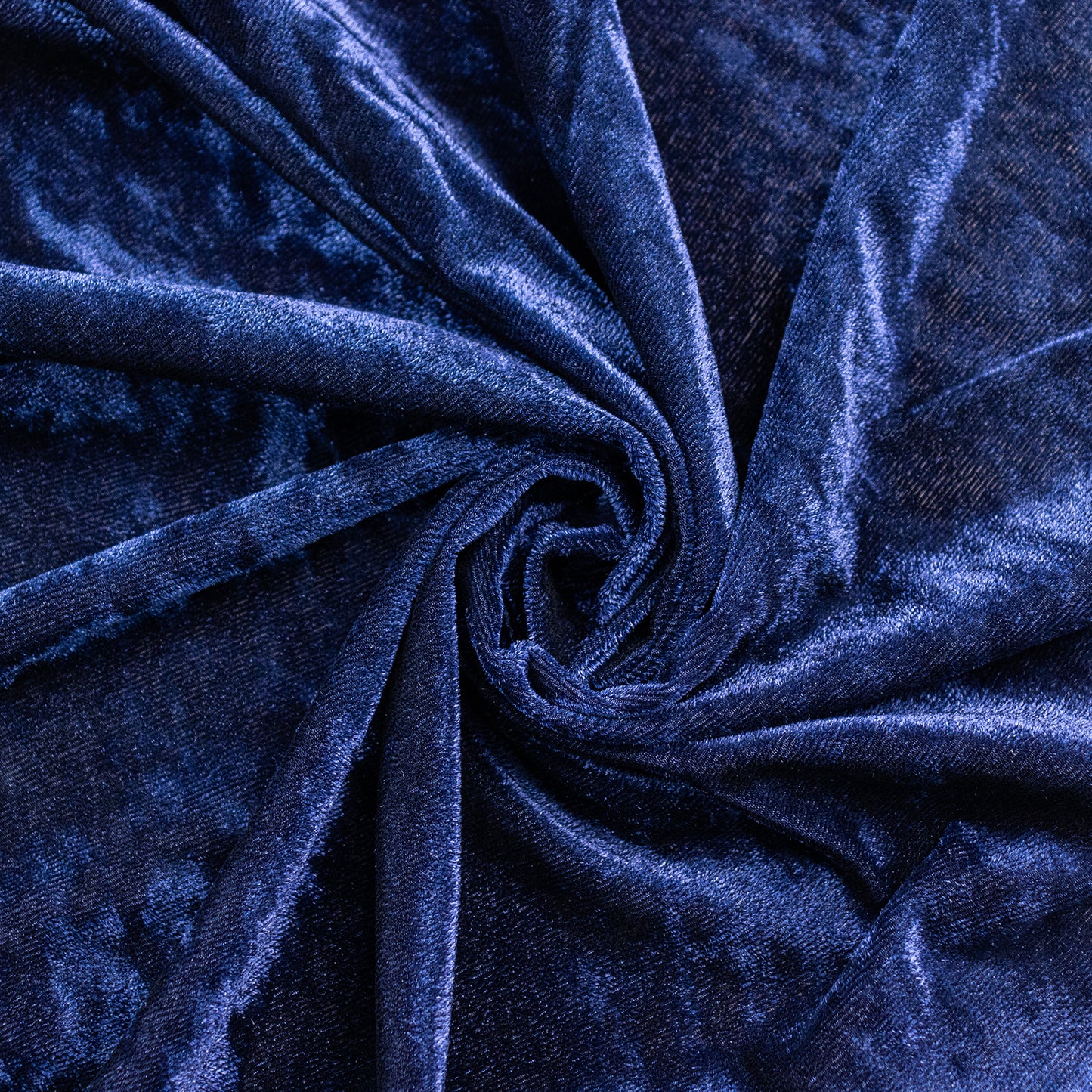 Navy Blue Crushed Velvet Backdrop Curtain – 8ft x 8ft Event Drape with Rod Pocket, Privacy Panel for Photo Booths & Events