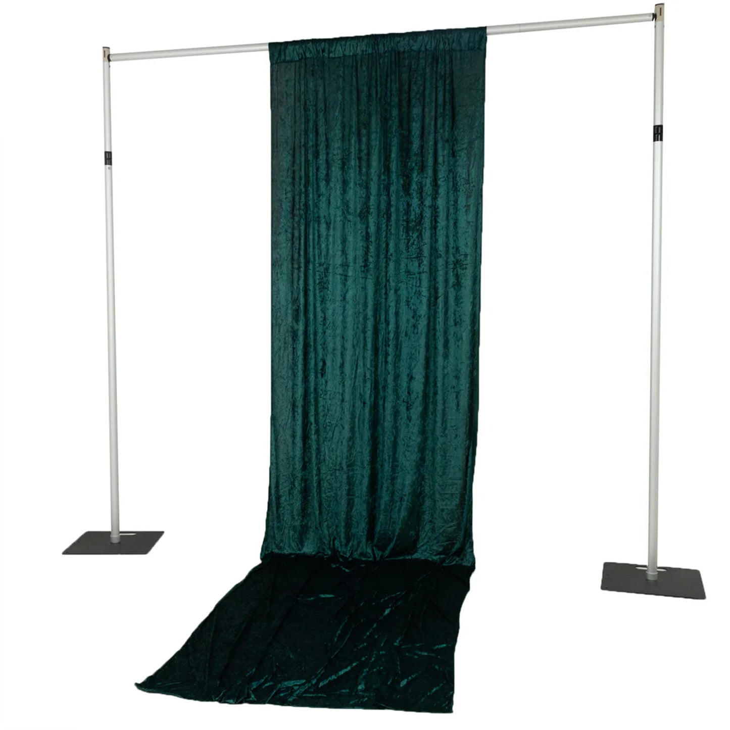 5ft x 14ft Premium Crushed Velvet Backdrop Curtain Hunter Emerald Green – Event Drape Panel & Photo