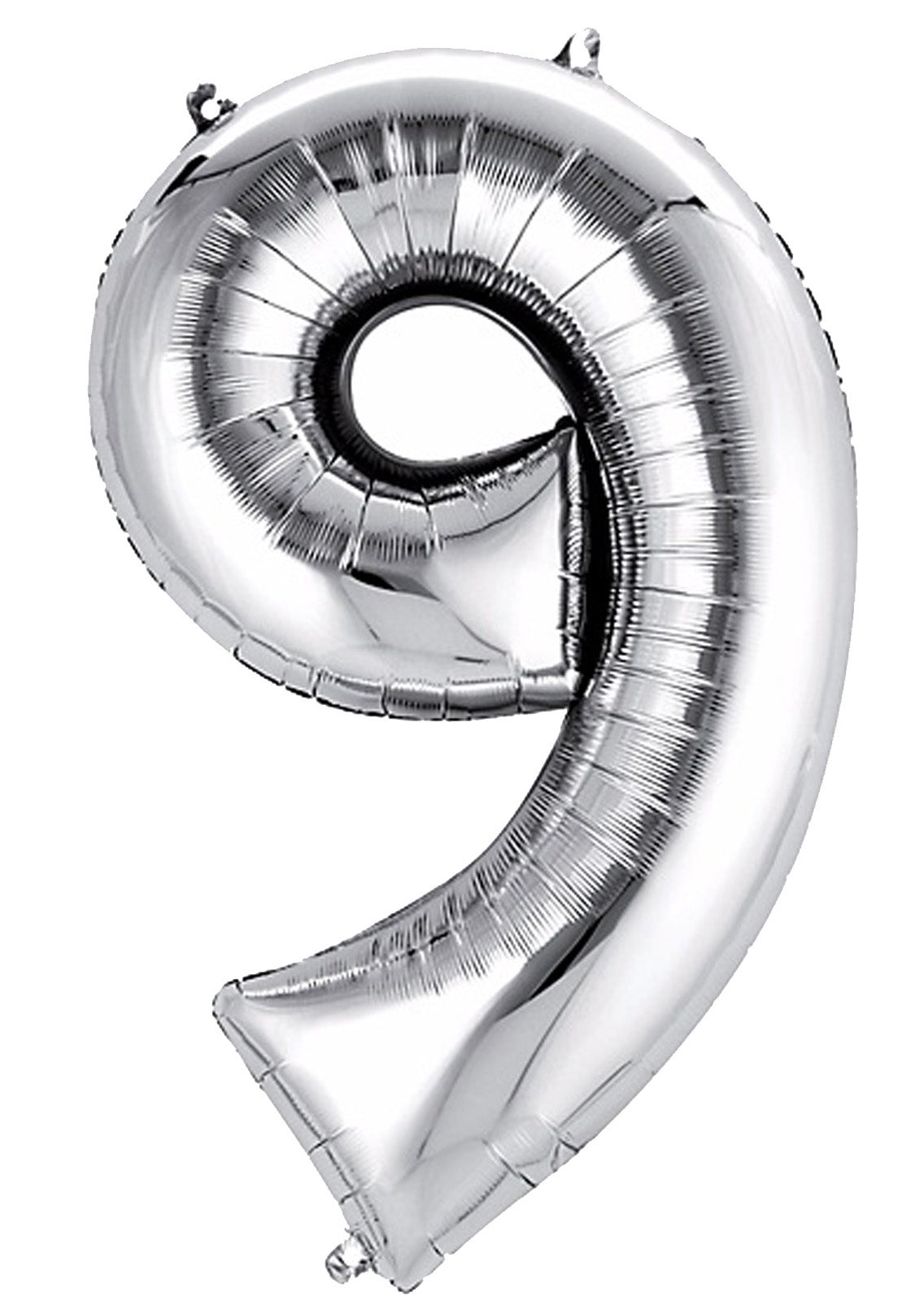 35" Silver Letter and Number Balloons, Shiny Metallic Mylar Foil Helium Air Balloons