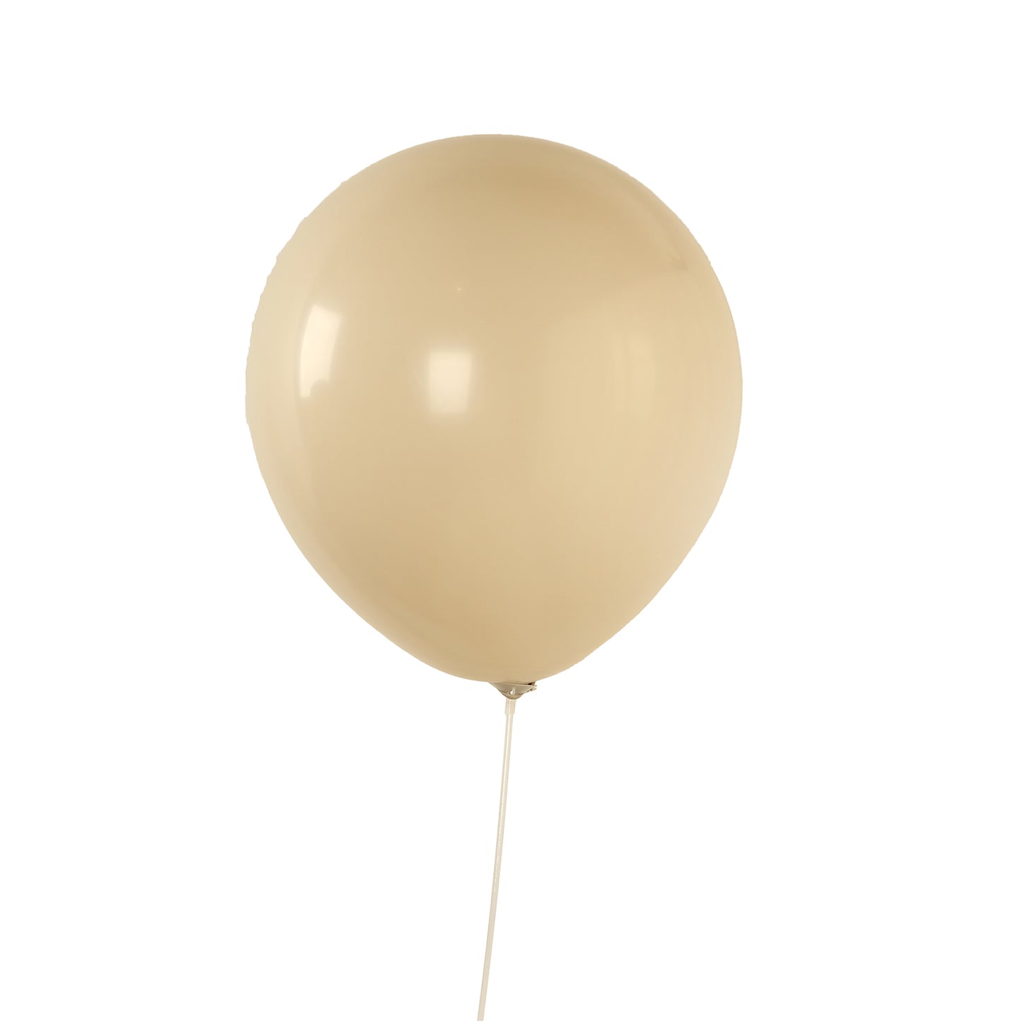 Beige biodegradable balloon for eco-friendly party decorations.