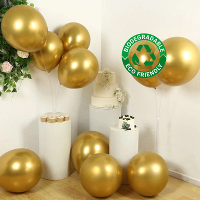 Create a Stunning Impact with Chrome Gold Biodegradable Balloons Create a Stunning Impact with Chrome Gold Biodegradable Balloons