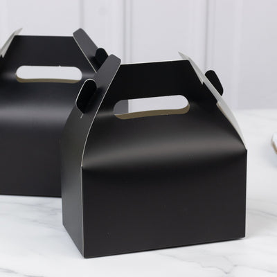 Black Gable Party Favor Boxes Black Gable Party Favor Boxes