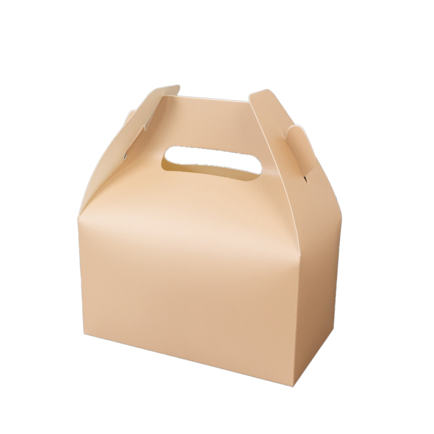 25 Pack Candy Gift Tote Gable Boxes, Matte Nude Party Favor Treat Boxes - 6"x3.5"x7"