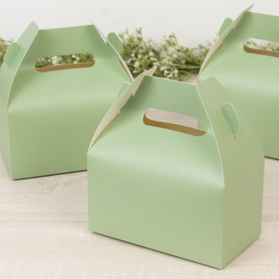 Sage Green Gable Party Favor Boxes Sage Green Gable Party Favor Boxes