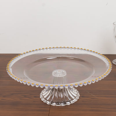 Classic Clear Plastic Pedestal Cake Stands Classic Clear Plastic Pedestal Cake Stands