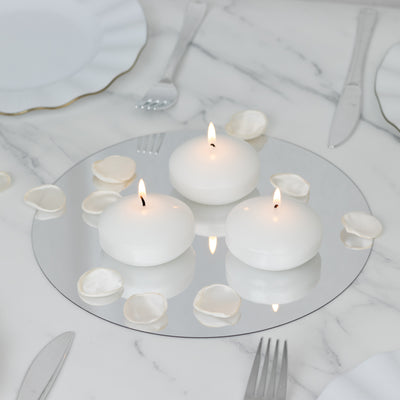 White Disc Unscented Floating Candles 3" White Disc Unscented Floating Candles 3"