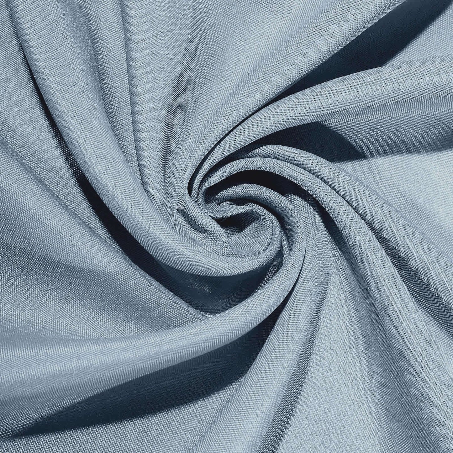 Dusty blue fabric for chair covers, reusable and stain resistant.