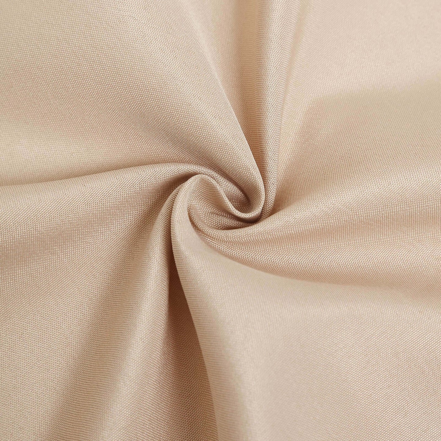 Nude polyester fabric for folding chair covers, stain resistant and reusable.