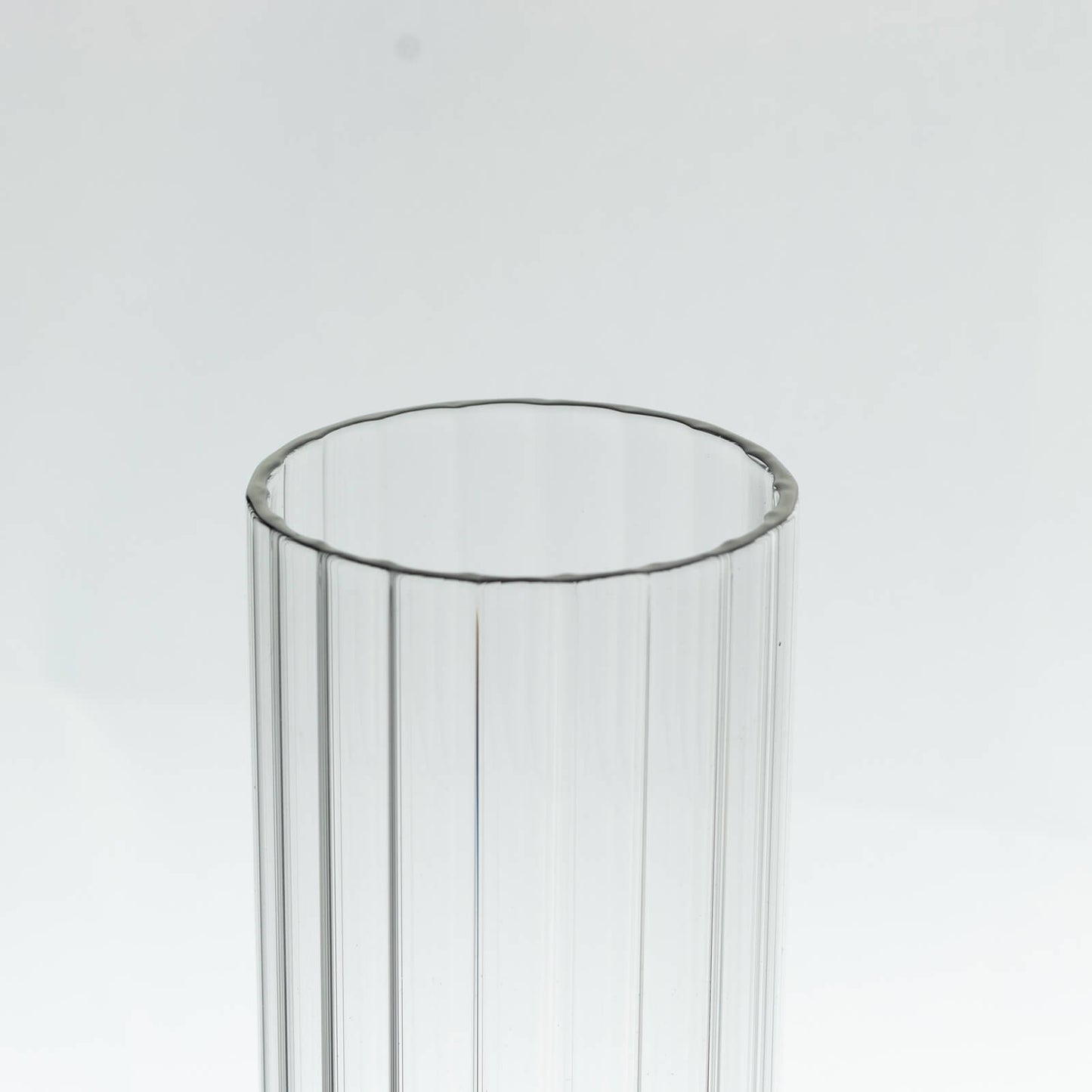 2 Pack Clear Ribbed Candle Holder Glass Shades With Open Ends, Pillar Hurricane Candelabra Candle Shades - 10"