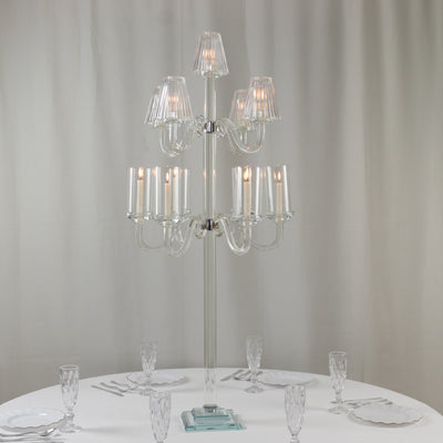 Crystal Glass Floor Candelabra Crystal Glass Floor Candelabra