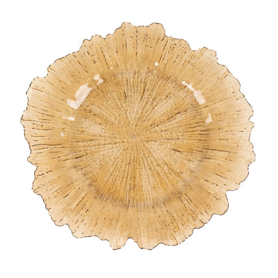 Elegant Design of Amber Gold Charger Plates Elegant Design of Amber Gold Charger Plates