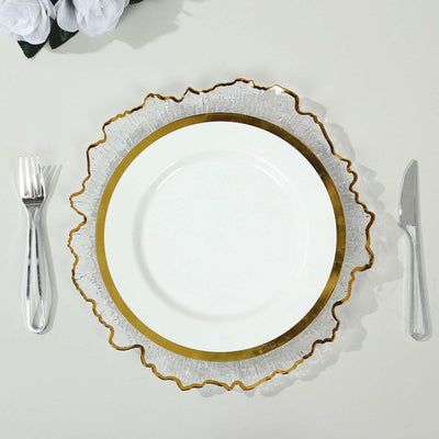 Functional Elegance with Amber Gold Charger Plates Functional Elegance with Amber Gold Charger Plates