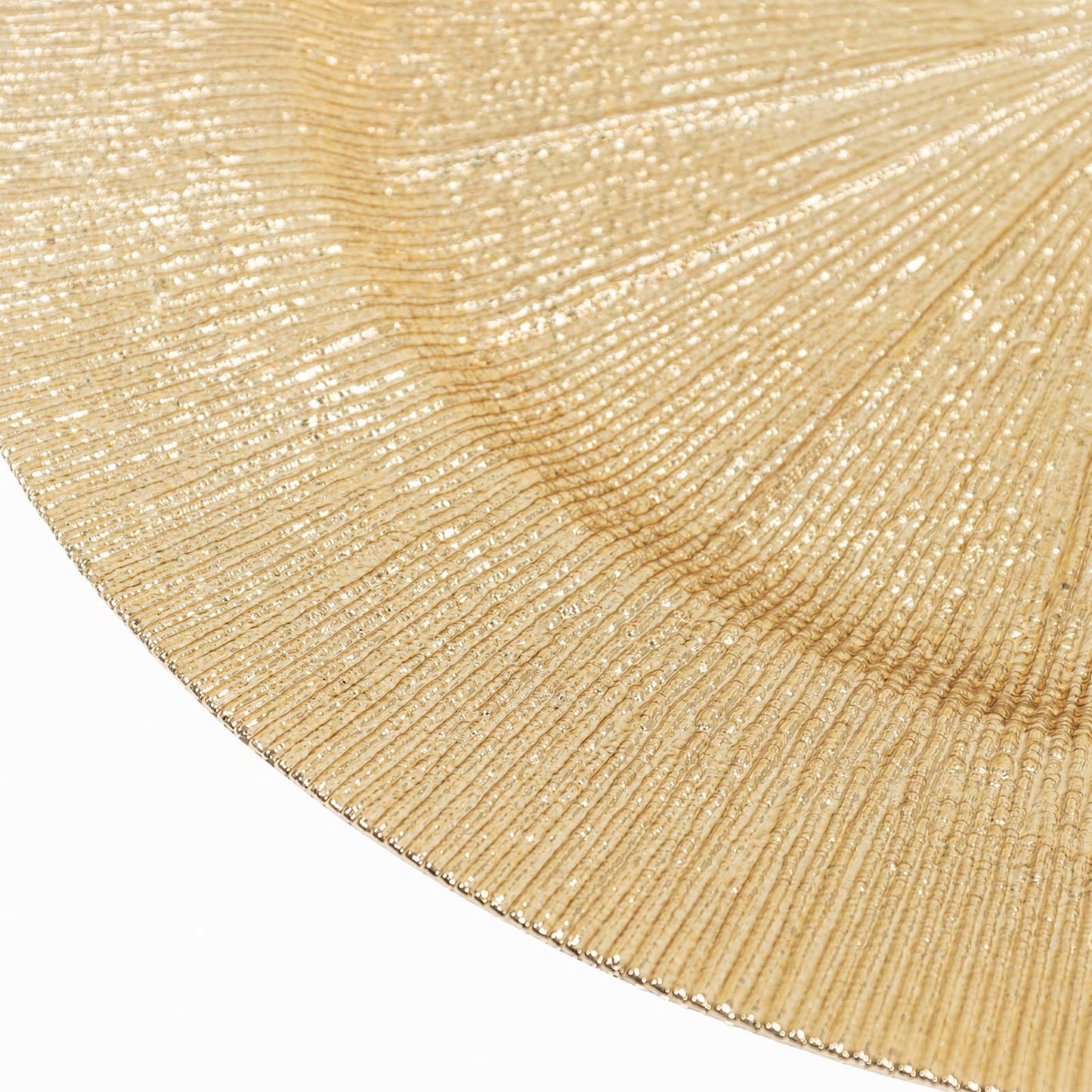6 Pack 13" Gold Acrylic Charger Plates, Round Sunburst Textured Table Chargers