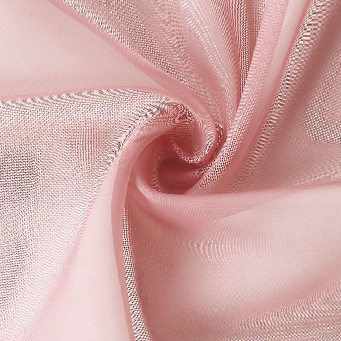 Dusty rose chiffon curtain panel, durable and flame resistant.