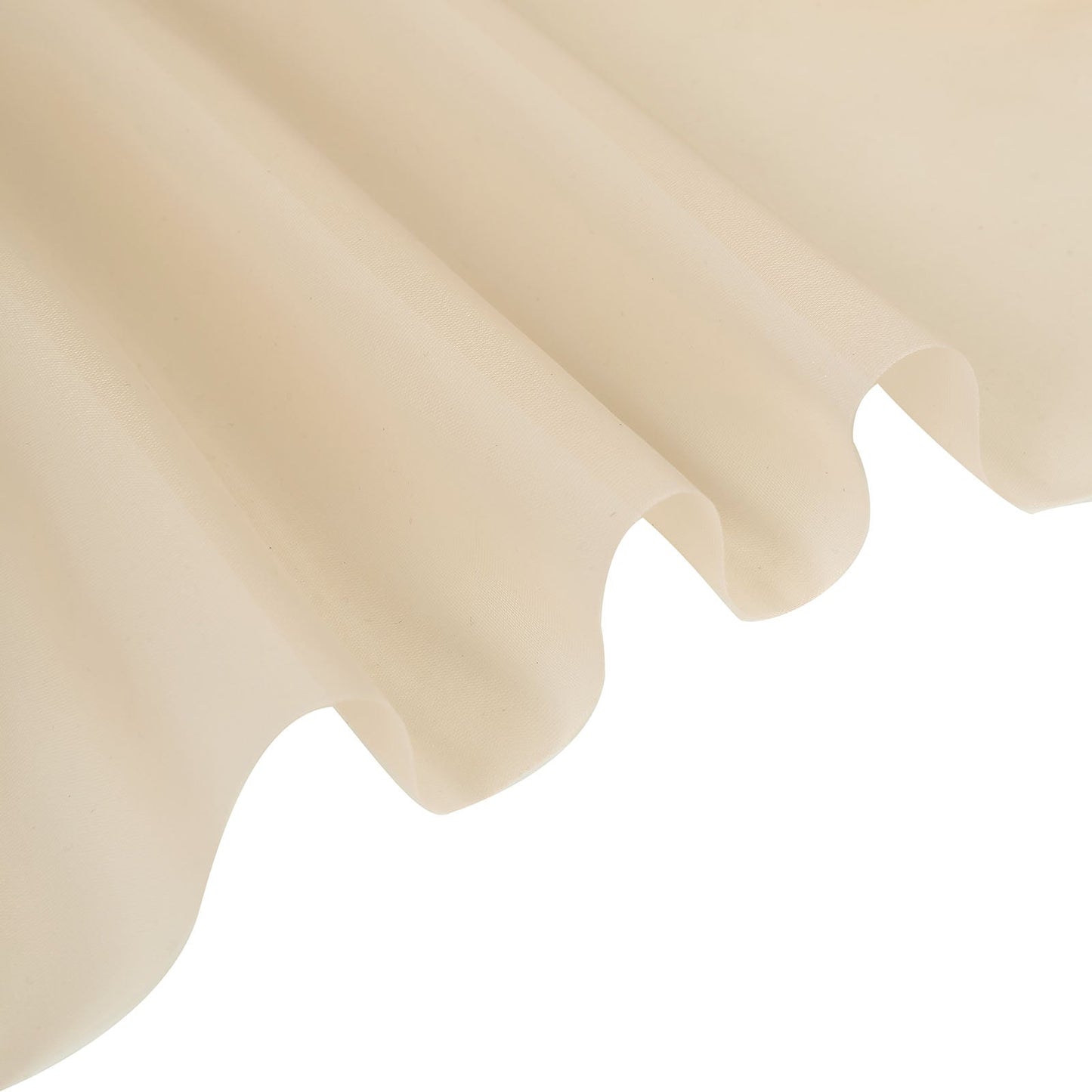 Nude Sheer Durable Flame Resistant Ceiling Drapes 10 Feet x 20 Feet