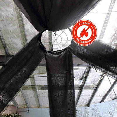 Elevate Your Event with Black Sheer Ceiling Drapes Elevate Your Event with Black Sheer Ceiling Drapes