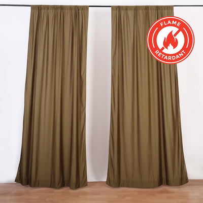 Elegant Taupe Scuba Polyester Drapes Elegant Taupe Scuba Polyester Drapes
