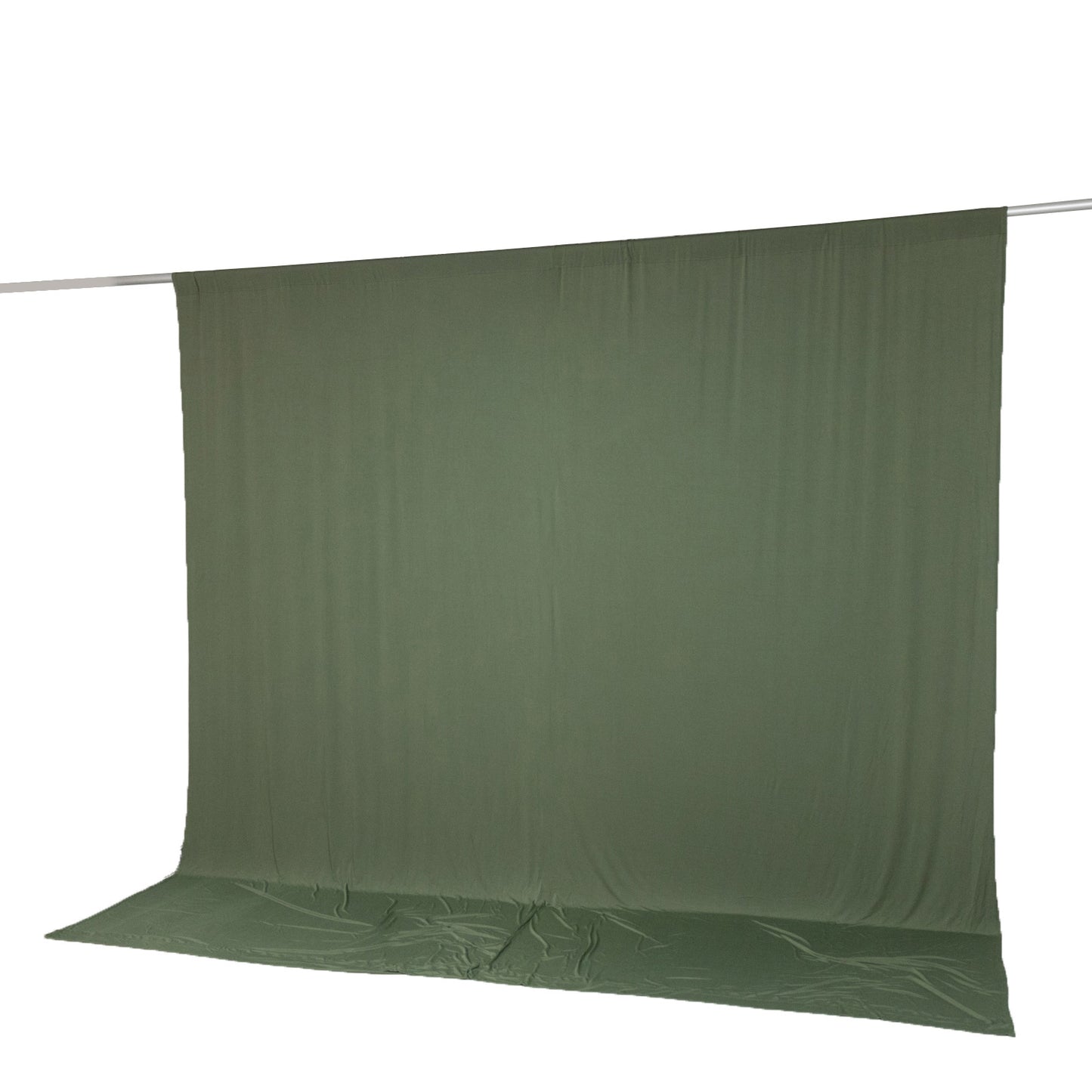 10ft x 10ft Spandex Backdrop Curtain Dusty Sage Green, 4-Way Stretch Wrinkle-Free Photo Booth Backdr