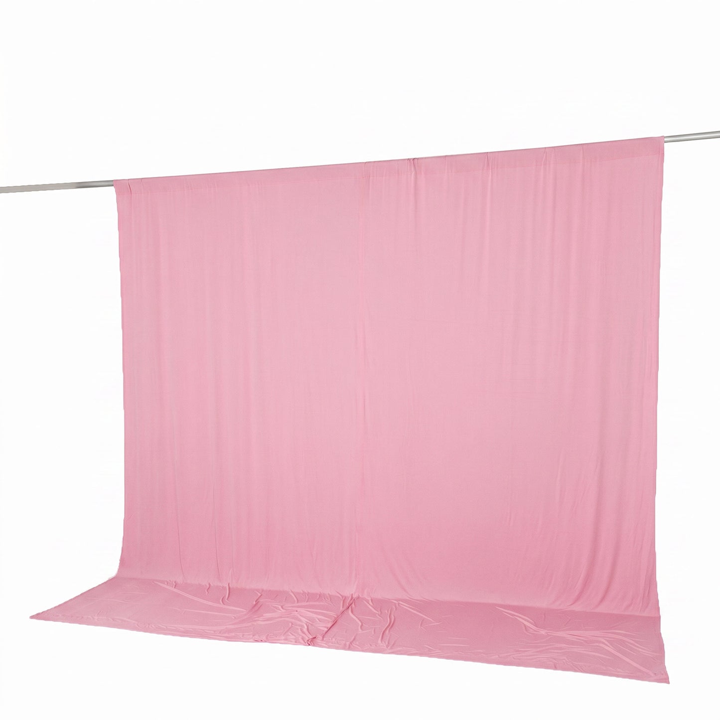 10ft x 10ft Spandex Backdrop Curtain Pink, 4-Way Stretch Wrinkle-Free Photo Booth Backdrop with Rod