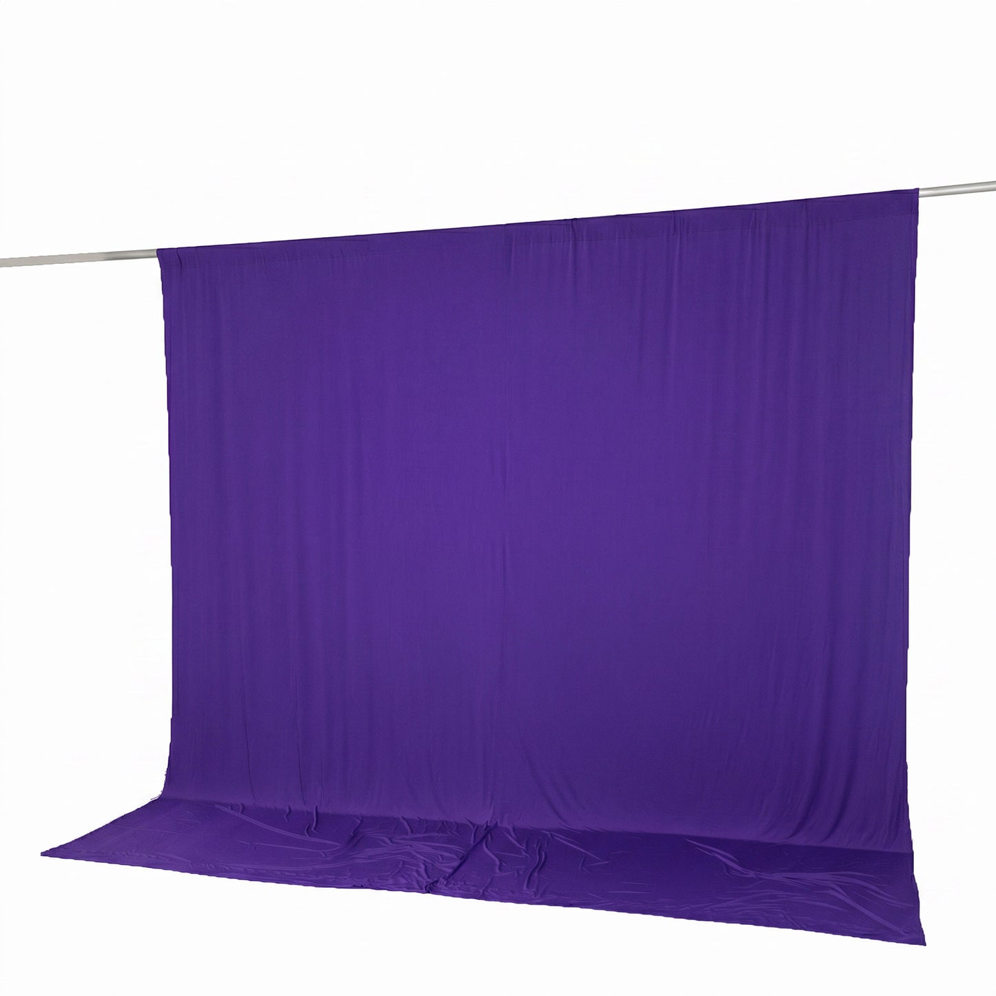 10ft x 10ft Spandex Backdrop Curtain Purple, 4-Way Stretch Wrinkle-Free Photo Booth Backdrop with Ro