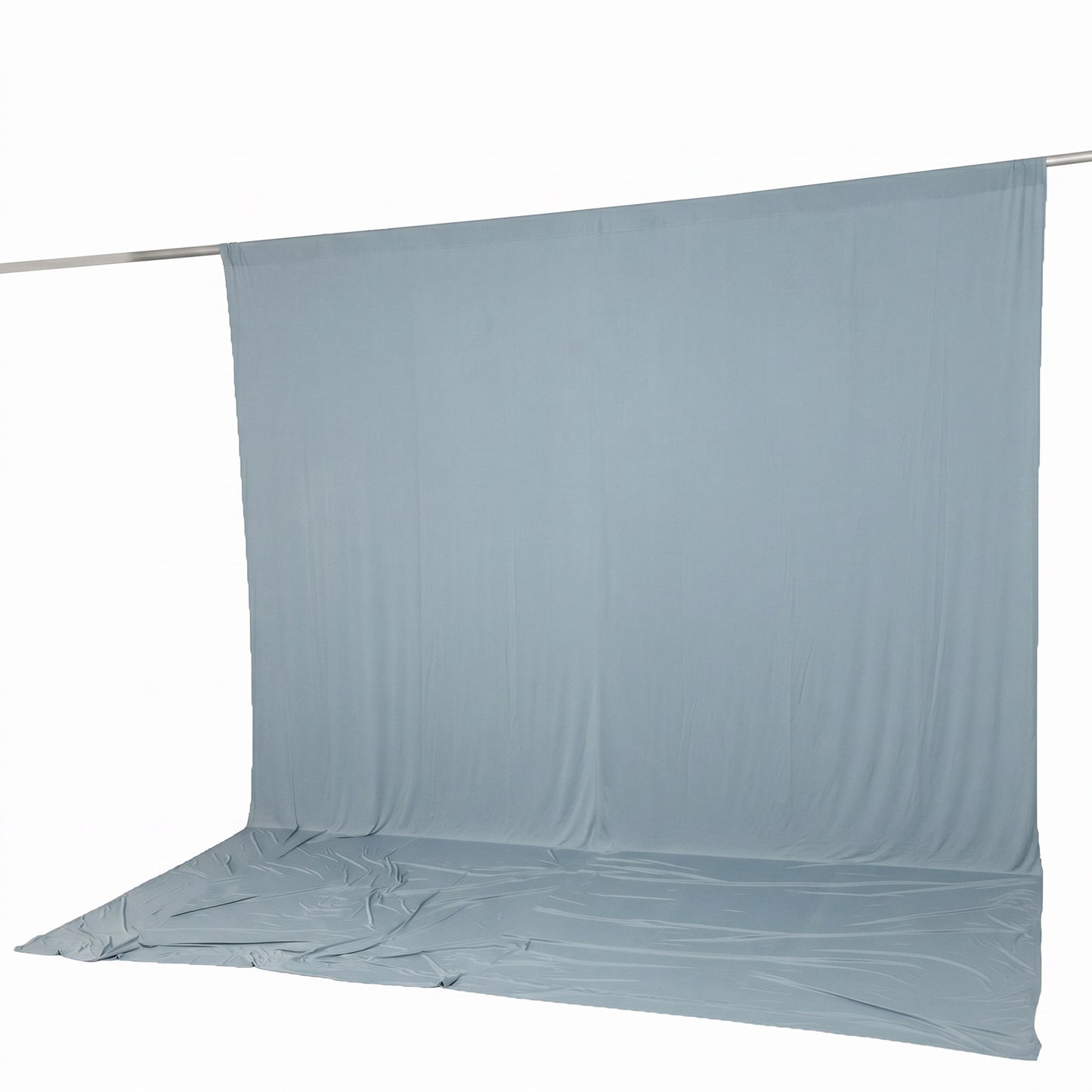 10ft x 12ft Spandex Backdrop Curtain Dusty Blue, 4-Way Stretch Wrinkle-Free Photo Booth Backdrop wit