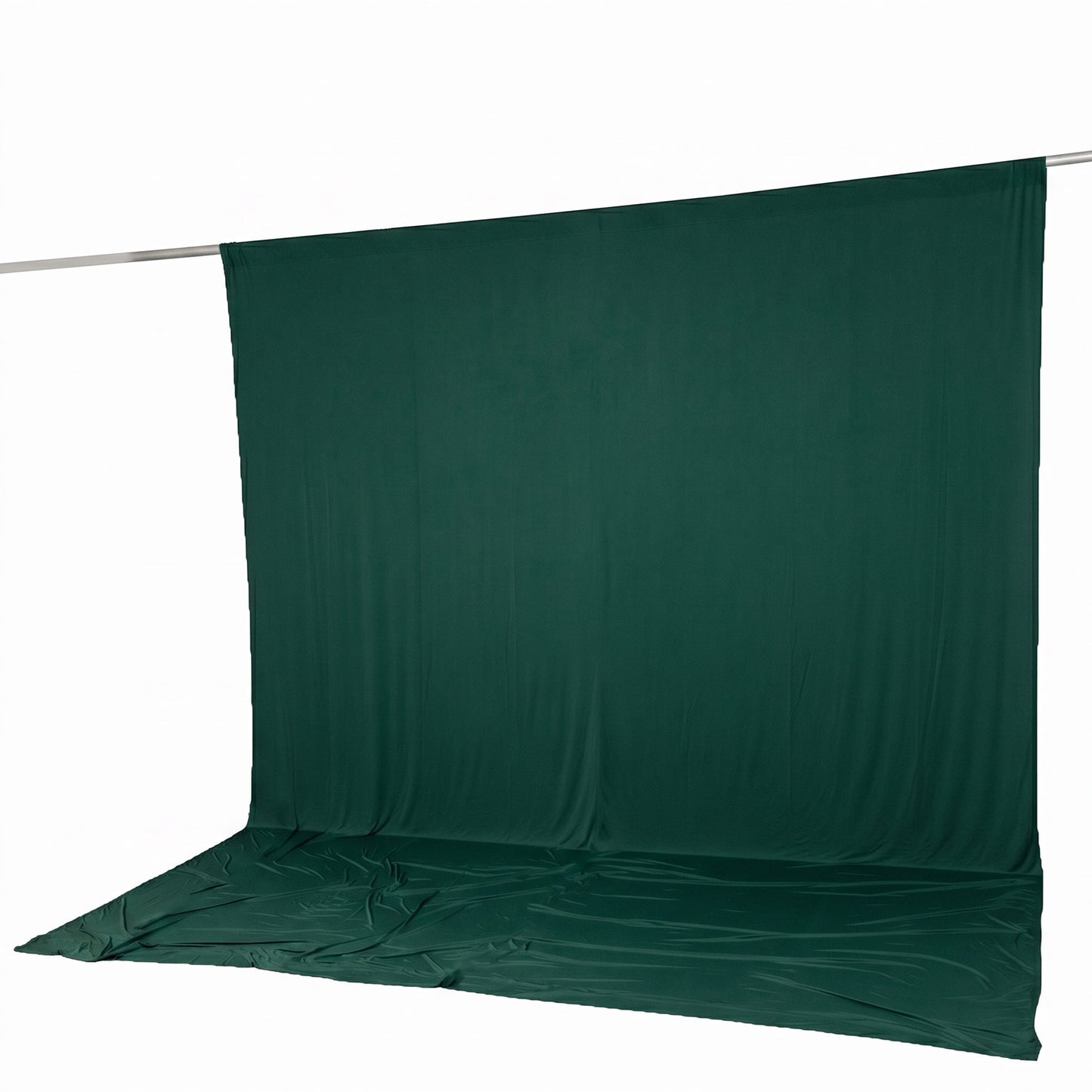 10ft x 12ft Spandex Backdrop Curtain Hunter Emerald Green, 4-Way Stretch Wrinkle-Free Photo Booth Ba