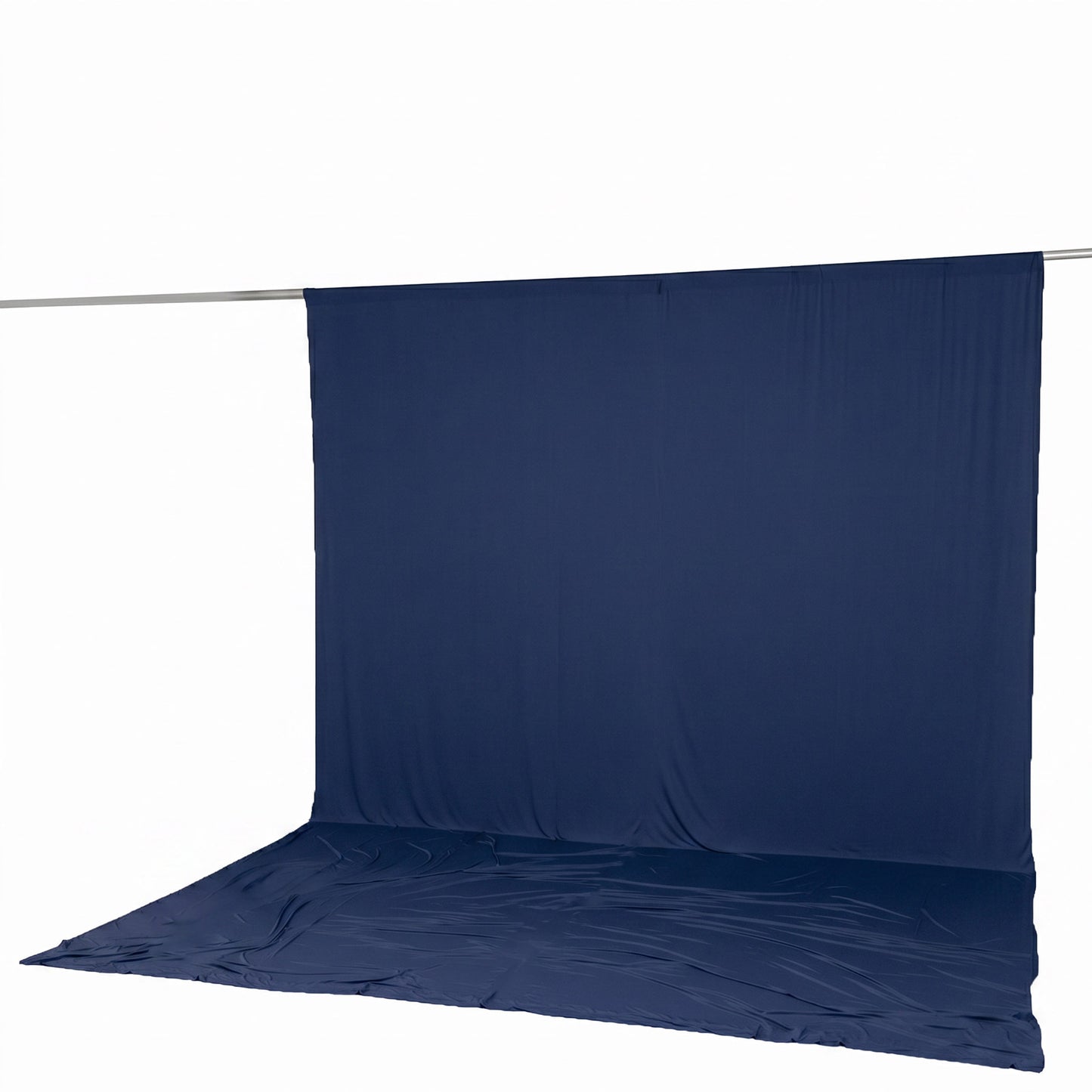 10ft x 14ft Spandex Backdrop Curtain Navy Blue, 4-Way Stretch Wrinkle-Free Photo Booth Backdrop with
