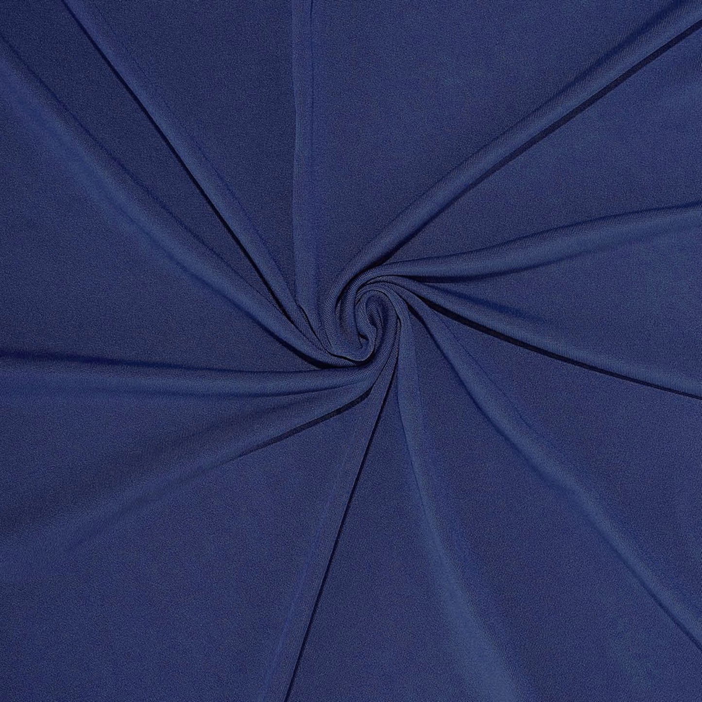 Navy blue 4-way stretch spandex event curtain drapes, wrinkle-free backdrop.