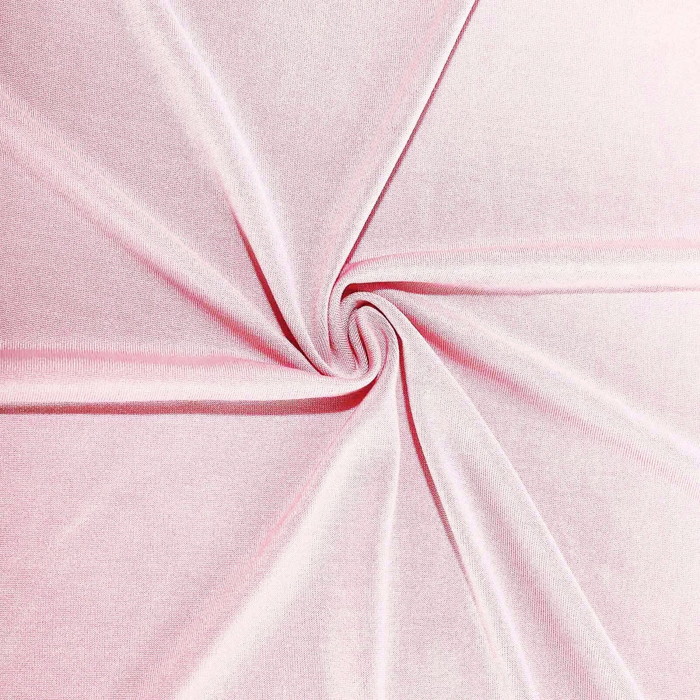 Pink 4-way stretch spandex event curtain drapes, wrinkle-free backdrop.