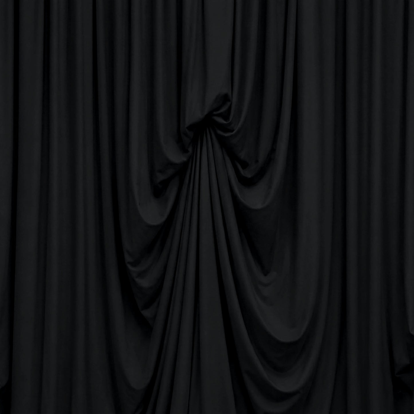 Black Spandex Pre-Sewn Dramatic Drape Backdrop Curtain – 13ft × 20ft 4-Way Stretch Wrinkle-Free 180G