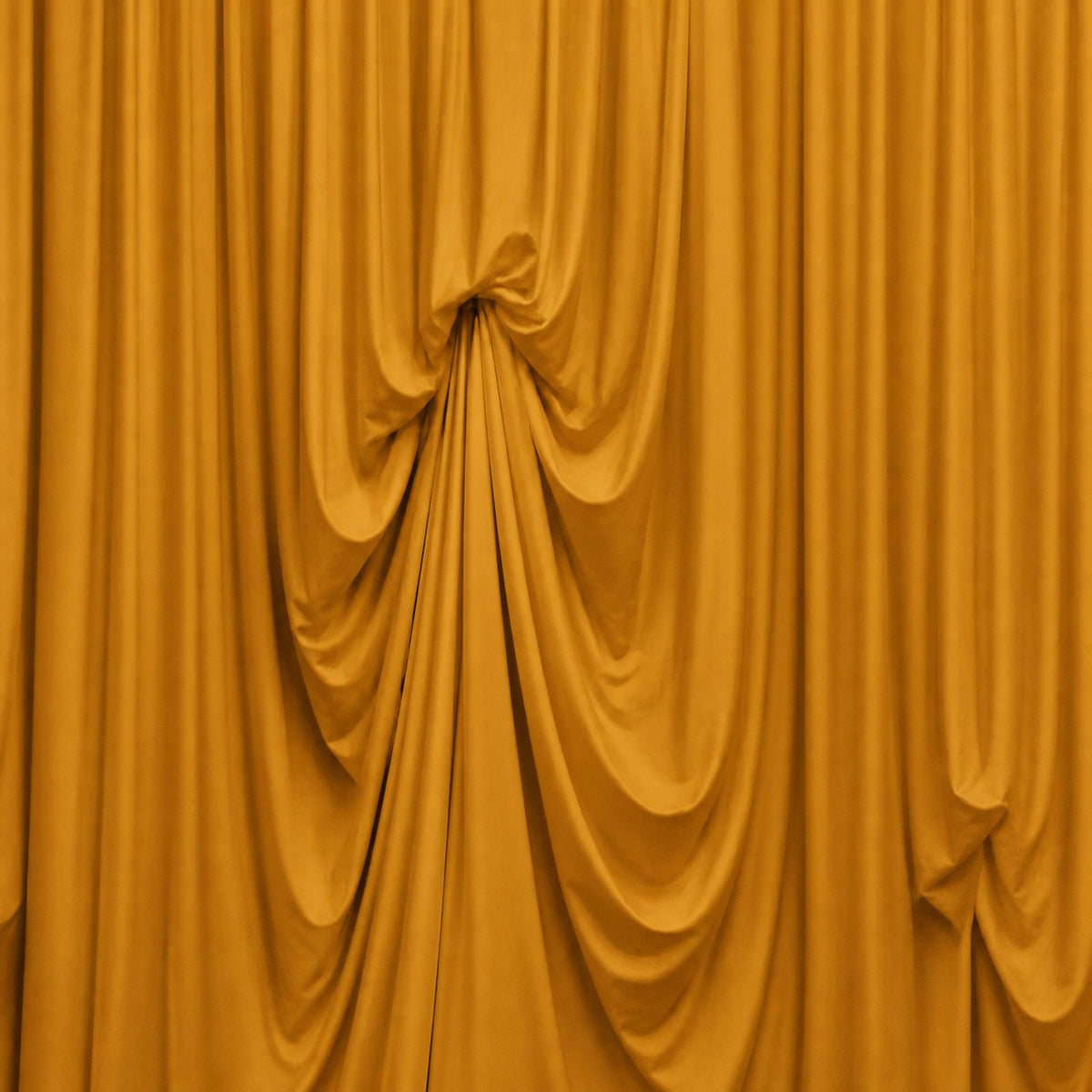 Gold Spandex Pre-Sewn Dramatic Drape Backdrop Curtain – 13ft × 20ft 4-Way Stretch Wrinkle-Free 180GS