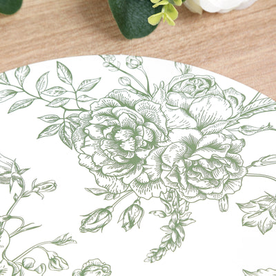 Why Choose Sage Green and White Toile Placemats Why Choose Sage Green and White Toile Placemats