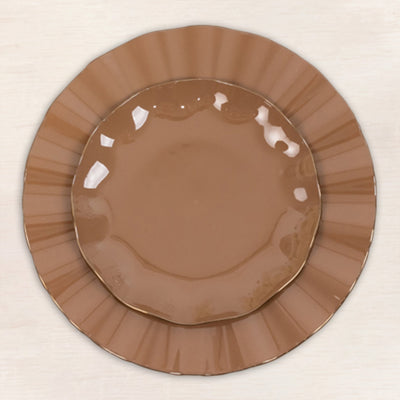 Coffee Brown Hard Plastic Dessert Plates Coffee Brown Hard Plastic Dessert Plates