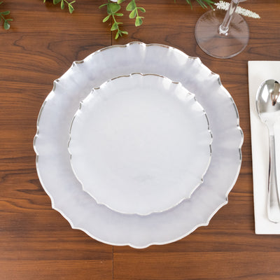 Pearl White Sunflower Plates Pearl White Sunflower Plates