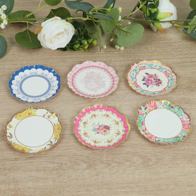 Vintage Floral Mini Plates Vintage Floral Mini Plates