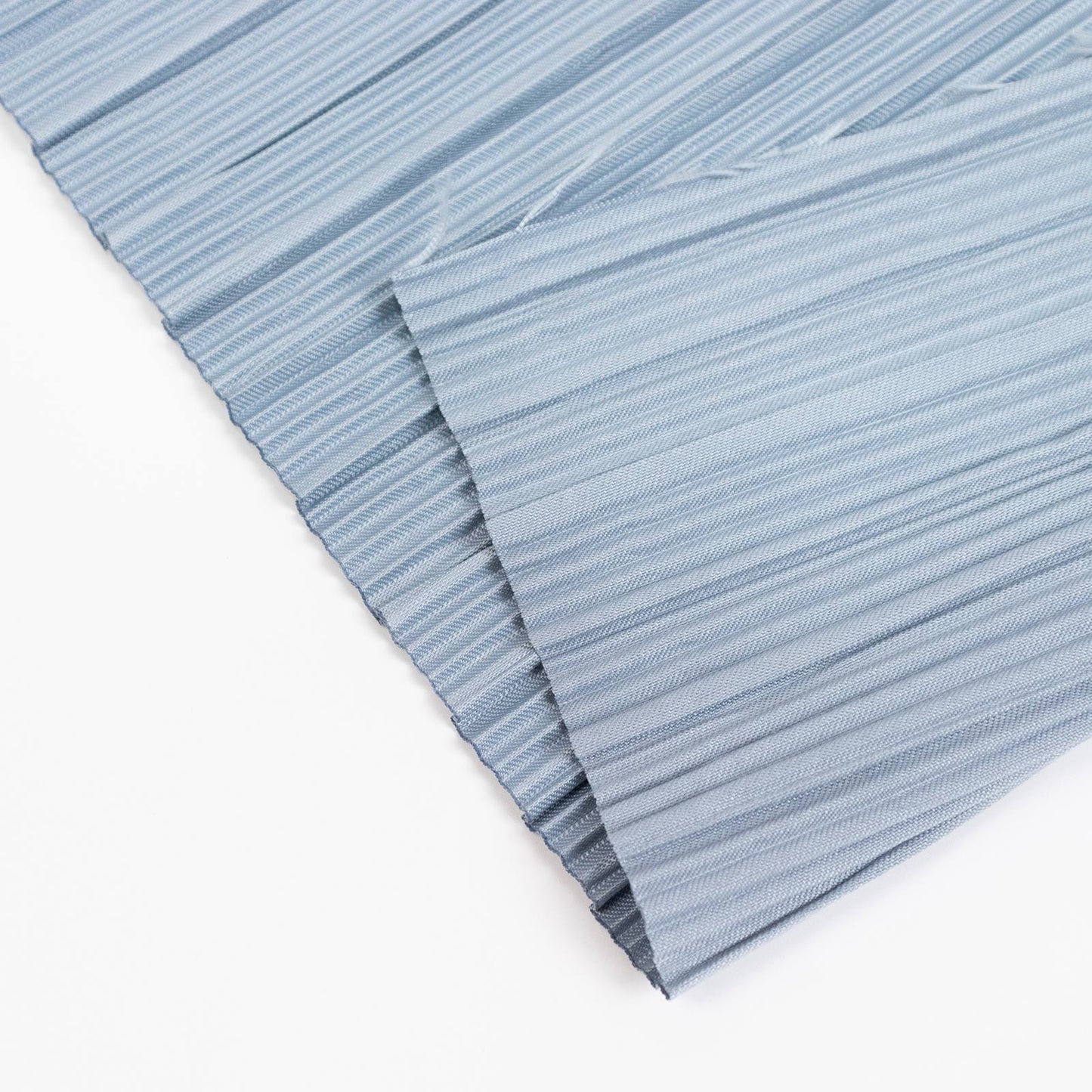 60" x 10 Yards Scuba Fabric Bolt Dusty Blue Accordion Pleated – Wrinkle-Free & Stain-Resistant Textu