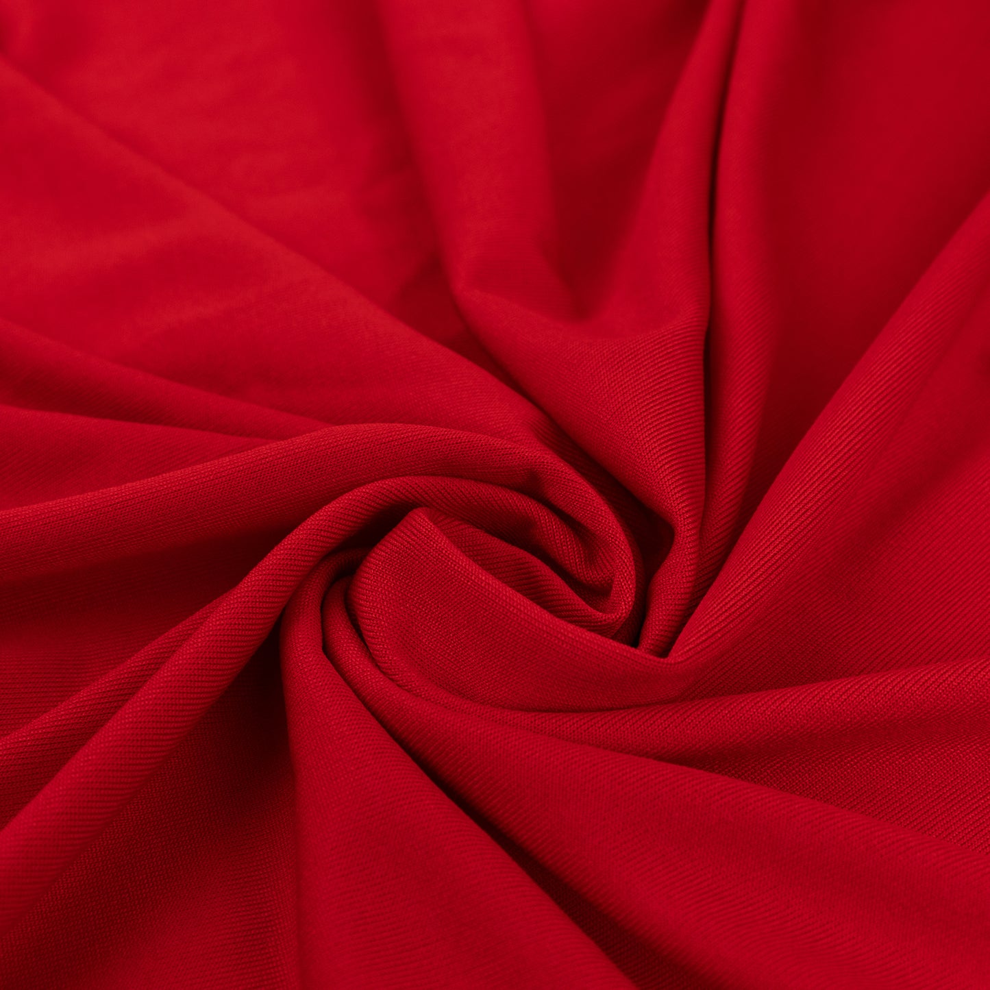 Red spandex 4-way stretch fabric roll, perfect for DIY crafts.